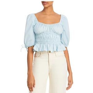 Staud Faye puff sleeve top size 6